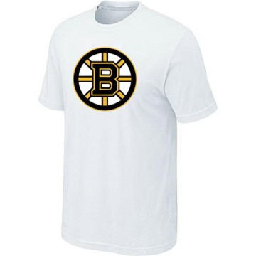 Men's Boston Bruins Big & Tall Logo T-Shirt - - White