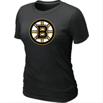 Women's Boston Bruins Big & Tall Logo T-Shirt - - Black