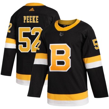 Authentic Adidas Men's Andrew Peeke Boston Bruins Alternate Jersey - Black