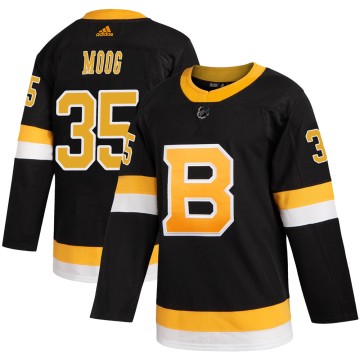 Authentic Adidas Men's Andy Moog Boston Bruins Alternate Jersey - Black