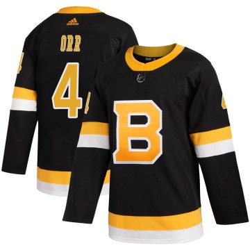 Authentic Adidas Men's Bobby Orr Boston Bruins Alternate Jersey - Black