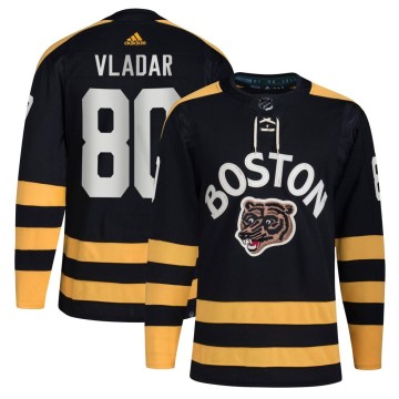 Authentic Adidas Men's Daniel Vladar Boston Bruins 2023 Winter Classic Jersey - Black