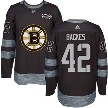 Authentic Adidas Men's David Backes Boston Bruins 1917-2017 100th Anniversary Jersey - Black