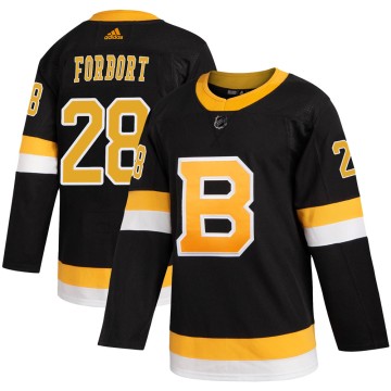 Authentic Adidas Men's Derek Forbort Boston Bruins Alternate Jersey - Black