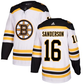 Authentic Adidas Men's Derek Sanderson Boston Bruins Jersey - White