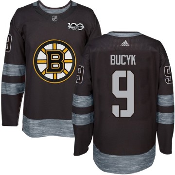 Authentic Adidas Men's Johnny Bucyk Boston Bruins 1917-2017 100th Anniversary Jersey - Black