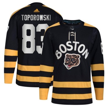 Authentic Adidas Men's Luke Toporowski Boston Bruins 2023 Winter Classic Jersey - Black