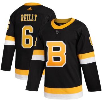 Authentic Adidas Men's Mike Reilly Boston Bruins Alternate Jersey - Black