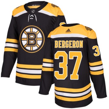 Authentic Adidas Men's Patrice Bergeron Boston Bruins Jersey - Black