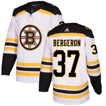 Authentic Adidas Men's Patrice Bergeron Boston Bruins Jersey - White