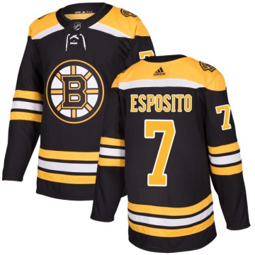 Authentic Adidas Men's Phil Esposito Boston Bruins Jersey - Black