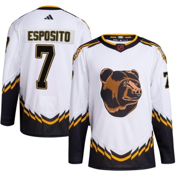 Authentic Adidas Men's Phil Esposito Boston Bruins Reverse Retro 2.0 Jersey - White