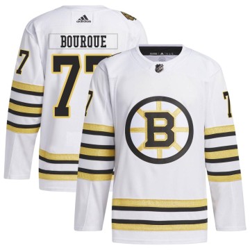 Authentic Adidas Men's Ray Bourque Boston Bruins 100th Anniversary Primegreen Jersey - White
