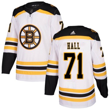 Authentic Adidas Men's Taylor Hall Boston Bruins Away Jersey - White