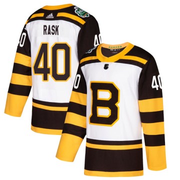 Authentic Adidas Men's Tuukka Rask Boston Bruins 2019 Winter Classic Jersey - White