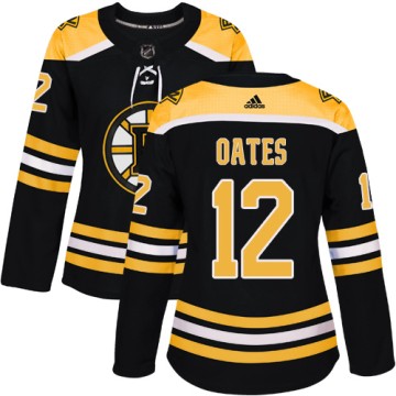 Authentic Adidas Women's Adam Oates Boston Bruins Home Jersey - Black