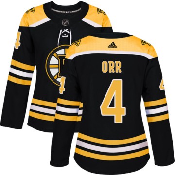 Authentic Adidas Women's Bobby Orr Boston Bruins Home Jersey - Black