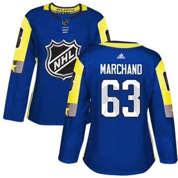 Authentic Adidas Women's Brad Marchand Boston Bruins 2018 All-Star Atlantic Division Jersey - Royal Blue