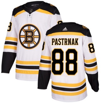 Authentic Adidas Women's David Pastrnak Boston Bruins Away Jersey - White
