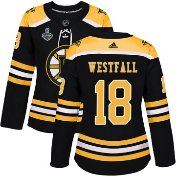 Authentic Adidas Women's Ed Westfall Boston Bruins Home 2019 Stanley Cup Final Bound Jersey - Black