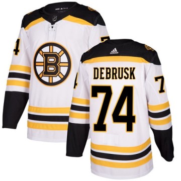 Authentic Adidas Women's Jake DeBrusk Boston Bruins Away Jersey - White
