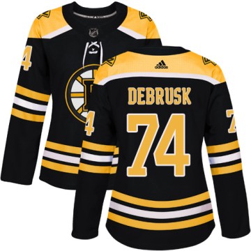 Authentic Adidas Women's Jake DeBrusk Boston Bruins Home Jersey - Black