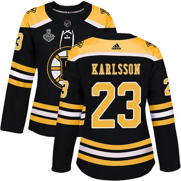 Authentic Adidas Women's Jakob Forsbacka Karlsson Boston Bruins Home 2019 Stanley Cup Final Bound Jersey - Black