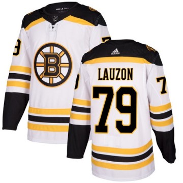 Authentic Adidas Women's Jeremy Lauzon Boston Bruins Away Jersey - White