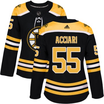 Authentic Adidas Women's Noel Acciari Boston Bruins Home Jersey - Black