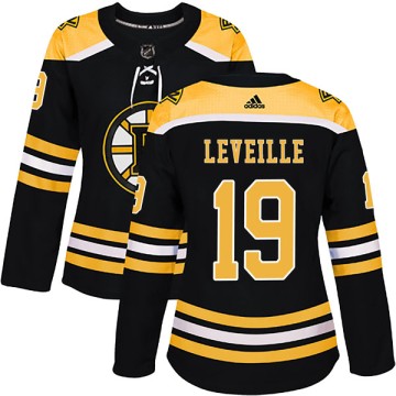 Authentic Adidas Women's Normand Leveille Boston Bruins Home Jersey - Black