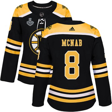 Authentic Adidas Women's Peter Mcnab Boston Bruins Home 2019 Stanley Cup Final Bound Jersey - Black