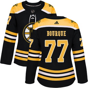 Authentic Adidas Women's Raymond Bourque Boston Bruins Home Jersey - Black