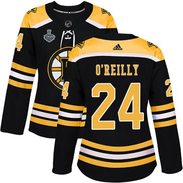 Authentic Adidas Women's Terry O'Reilly Boston Bruins Home 2019 Stanley Cup Final Bound Jersey - Black