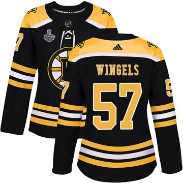 Authentic Adidas Women's Tommy Wingels Boston Bruins Home 2019 Stanley Cup Final Bound Jersey - Black