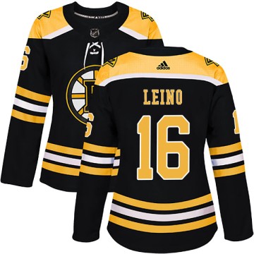 Authentic Adidas Women's Ville Leino Boston Bruins Home Jersey - Black