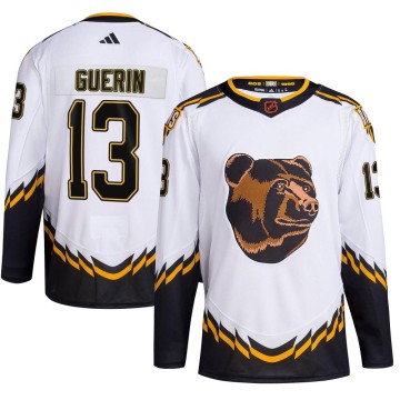 Authentic Adidas Youth Bill Guerin Boston Bruins Reverse Retro 2.0 Jersey - White