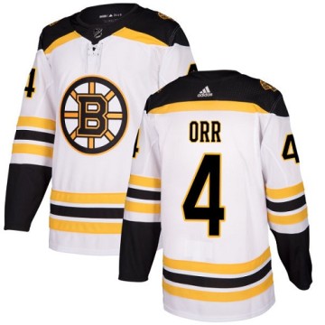 Authentic Adidas Youth Bobby Orr Boston Bruins Away Jersey - White