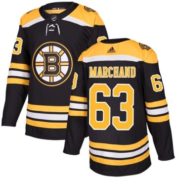 Authentic Adidas Youth Brad Marchand Boston Bruins Home Jersey - Black
