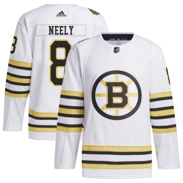 Authentic Adidas Youth Cam Neely Boston Bruins 100th Anniversary Primegreen Jersey - White