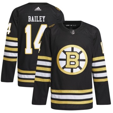 Authentic Adidas Youth Garnet Ace Bailey Boston Bruins 100th Anniversary Primegreen Jersey - Black