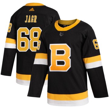 Authentic Adidas Youth Jaromir Jagr Boston Bruins Alternate Jersey - Black
