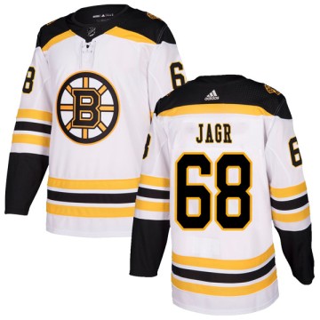 Authentic Adidas Youth Jaromir Jagr Boston Bruins Away Jersey - White