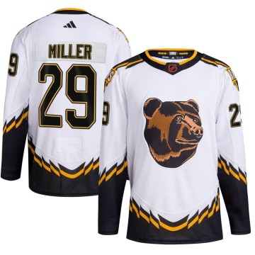 Authentic Adidas Youth Jay Miller Boston Bruins Reverse Retro 2.0 Jersey - White