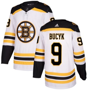 Authentic Adidas Youth Johnny Bucyk Boston Bruins Away Jersey - White