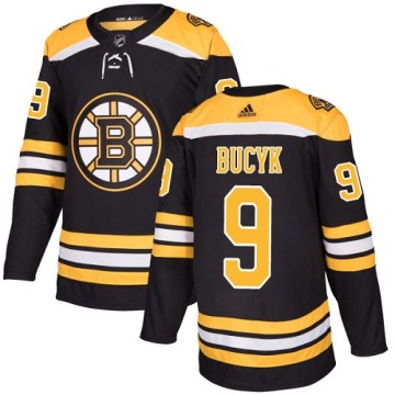 Authentic Adidas Youth Johnny Bucyk Boston Bruins Home Jersey - Black