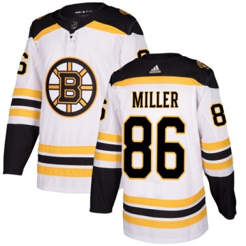 Authentic Adidas Youth Kevan Miller Boston Bruins Away Jersey - White