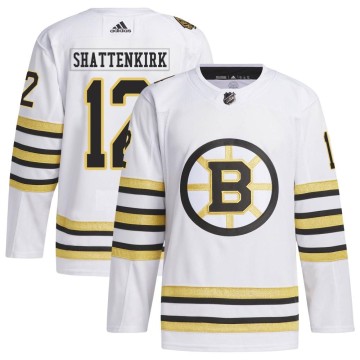 Authentic Adidas Youth Kevin Shattenkirk Boston Bruins 100th Anniversary Primegreen Jersey - White