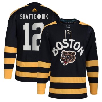 Authentic Adidas Youth Kevin Shattenkirk Boston Bruins 2023 Winter Classic Jersey - Black