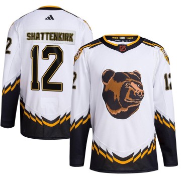 Authentic Adidas Youth Kevin Shattenkirk Boston Bruins Reverse Retro 2.0 Jersey - White
