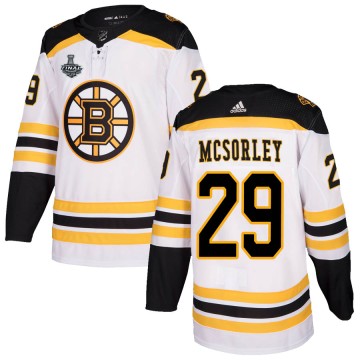 Authentic Adidas Youth Marty Mcsorley Boston Bruins Away 2019 Stanley Cup Final Bound Jersey - White